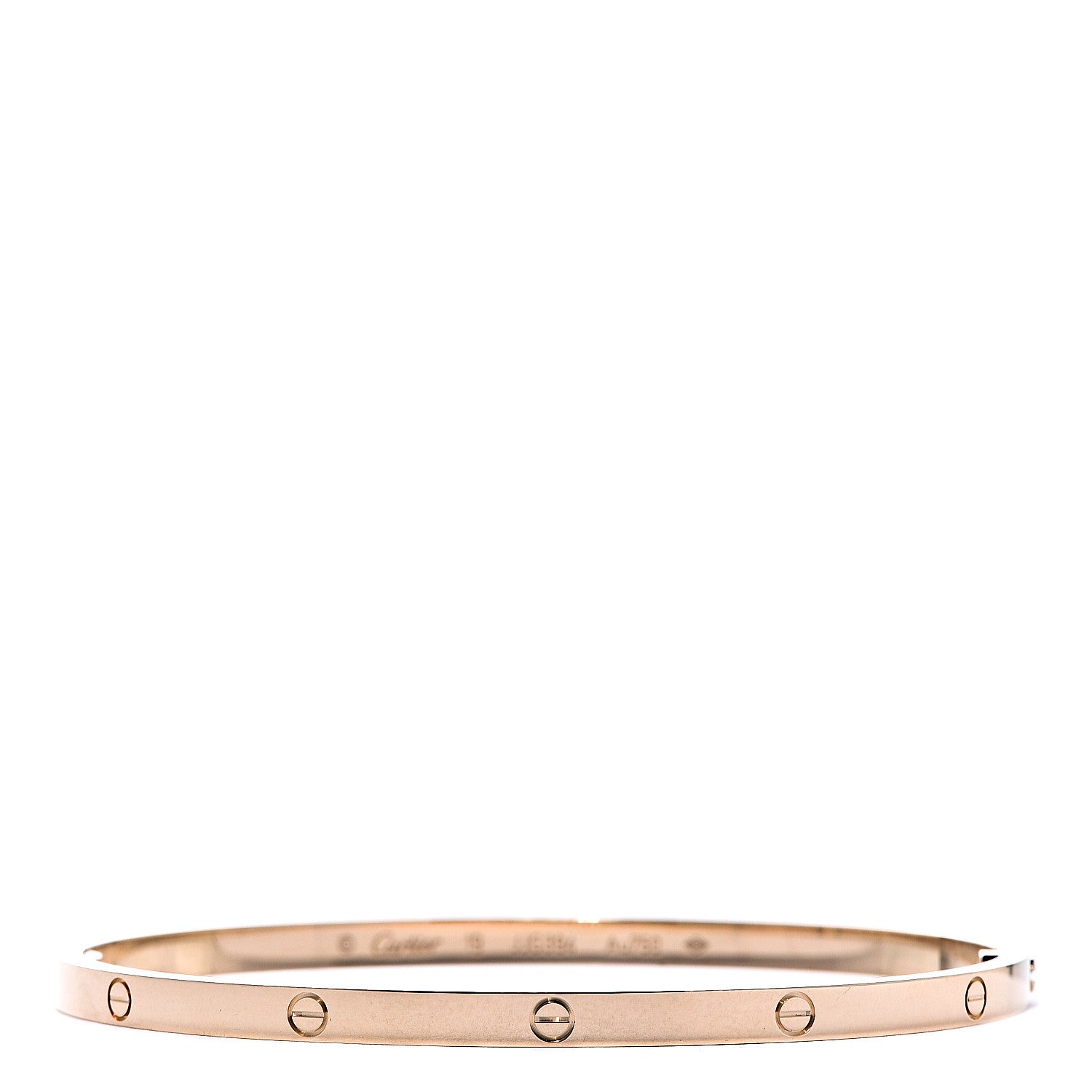 Cartier 18K Yellow Gold Small LOVE Bracelet 19 1 of 6