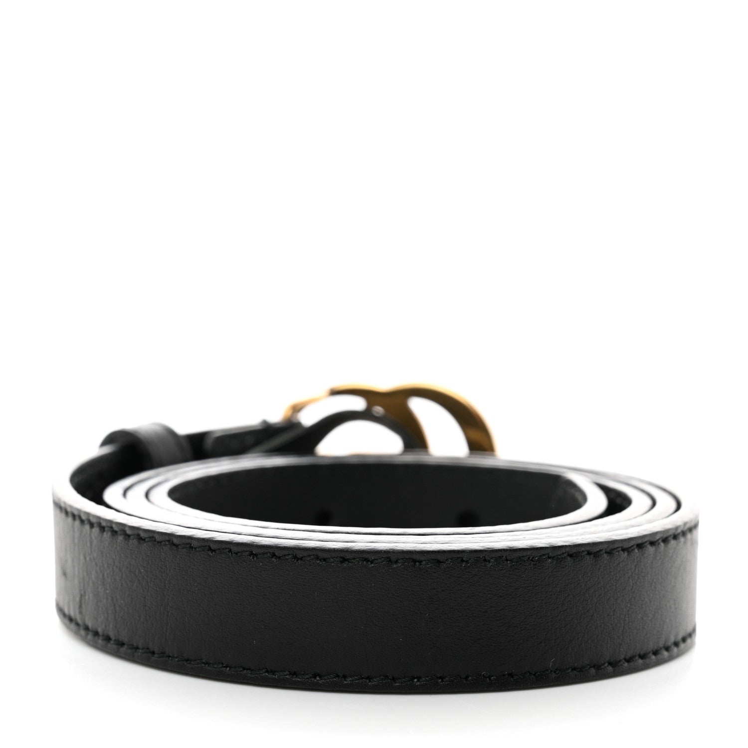 Gucci Calfskin Double G 20mm Belt 85 34 Black 2 of 6