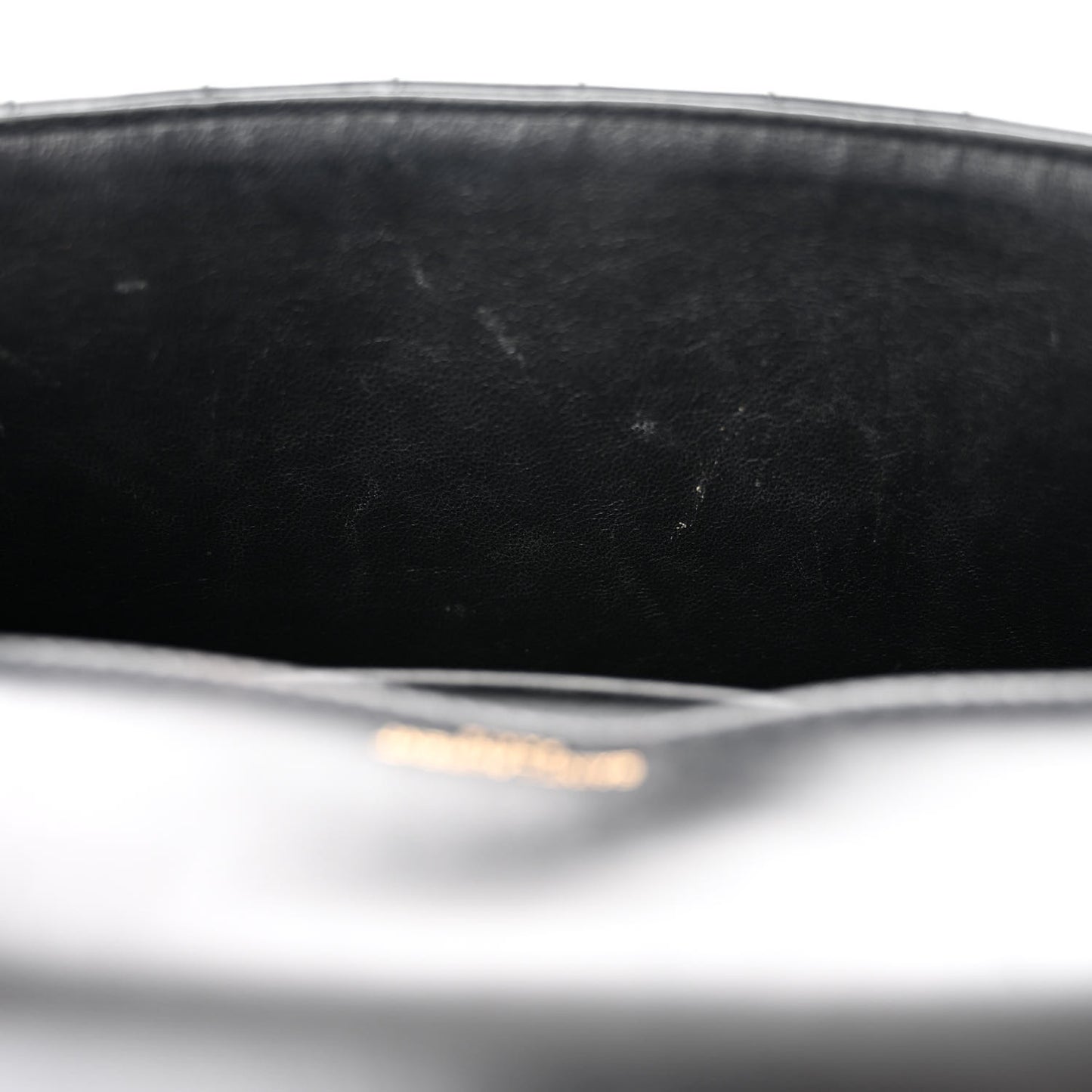 Patent Matelasse Monogram Large Vicky Chain Bag Black