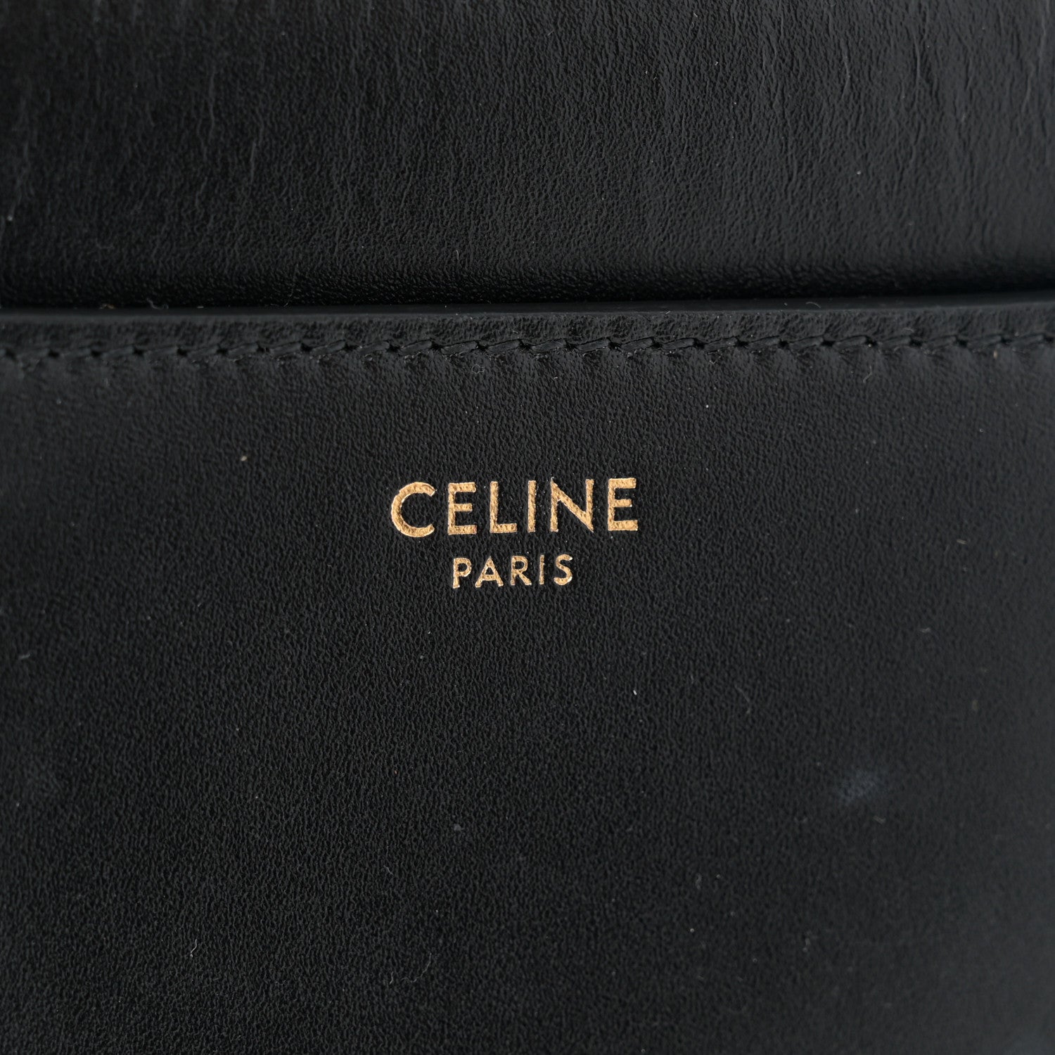 Celine Satinated Calfskin Small 16 Top Handle Bag Black 6 of 13