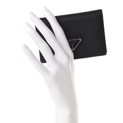 Prada Tessuto Nylon Card Holder Black 2 of 8