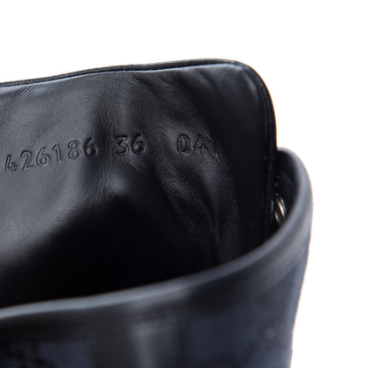 Gucci Monogram High Top Sneakers 36 Black 10 of 11