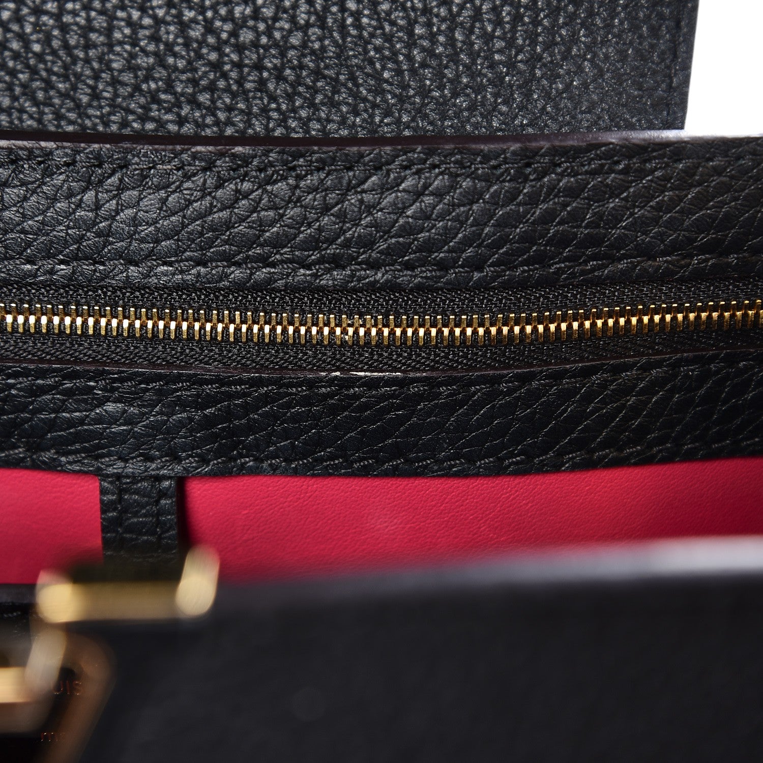 Louis Vuitton Taurillon Capucines PM Black 9 of 11