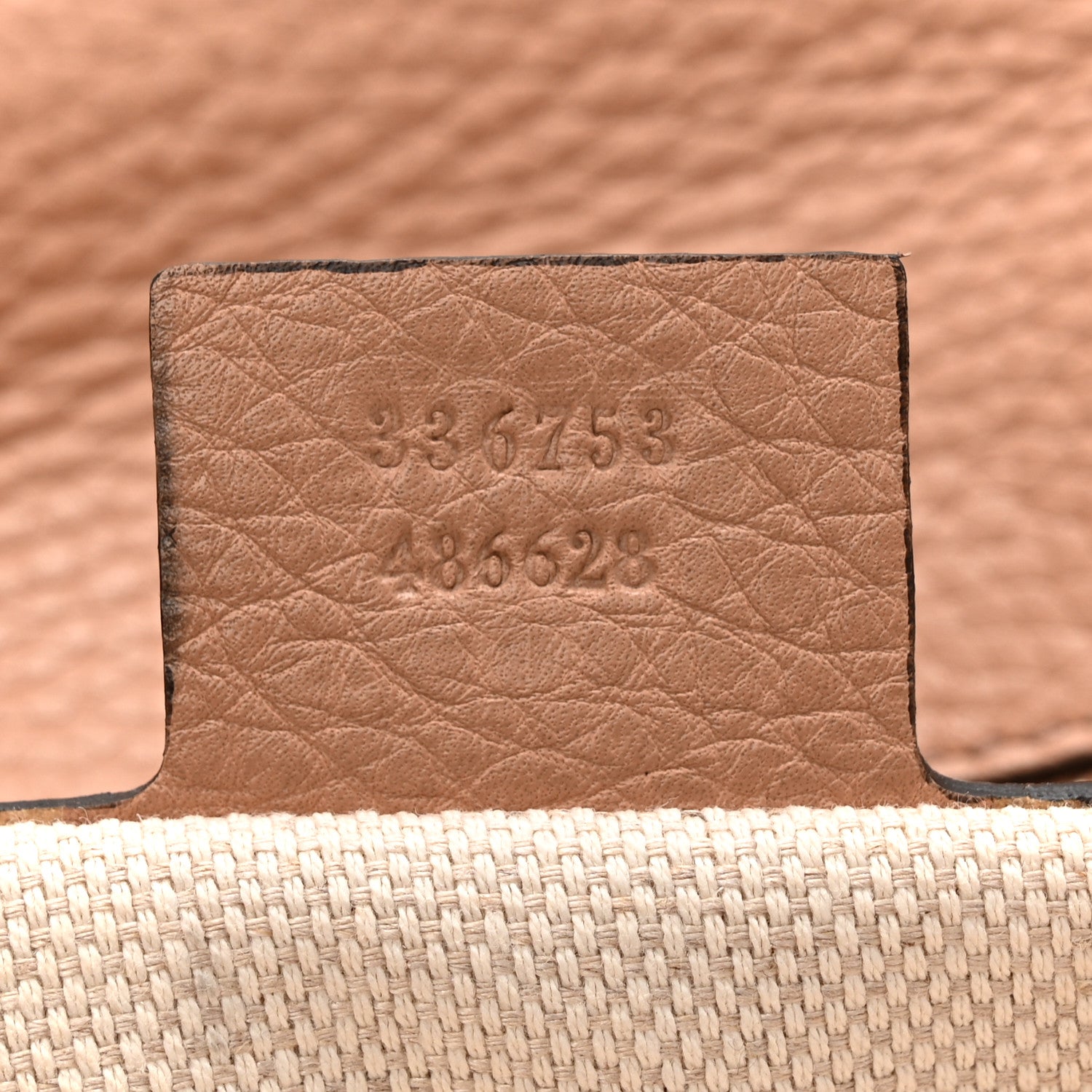Gucci Pebbled Calfskin Medium Soho Clutch Camelia 7 of 10