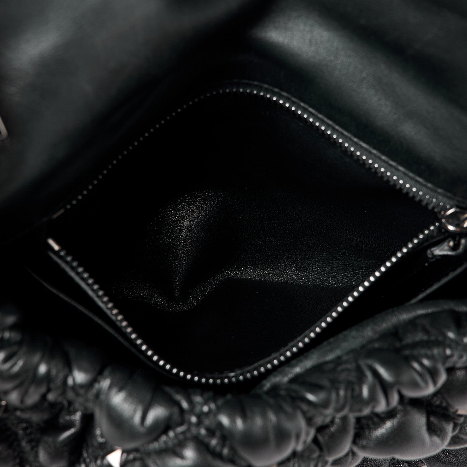 Valentino Garavani Nappa Medium Spikeme Shoulder Bag Black 6 of 11