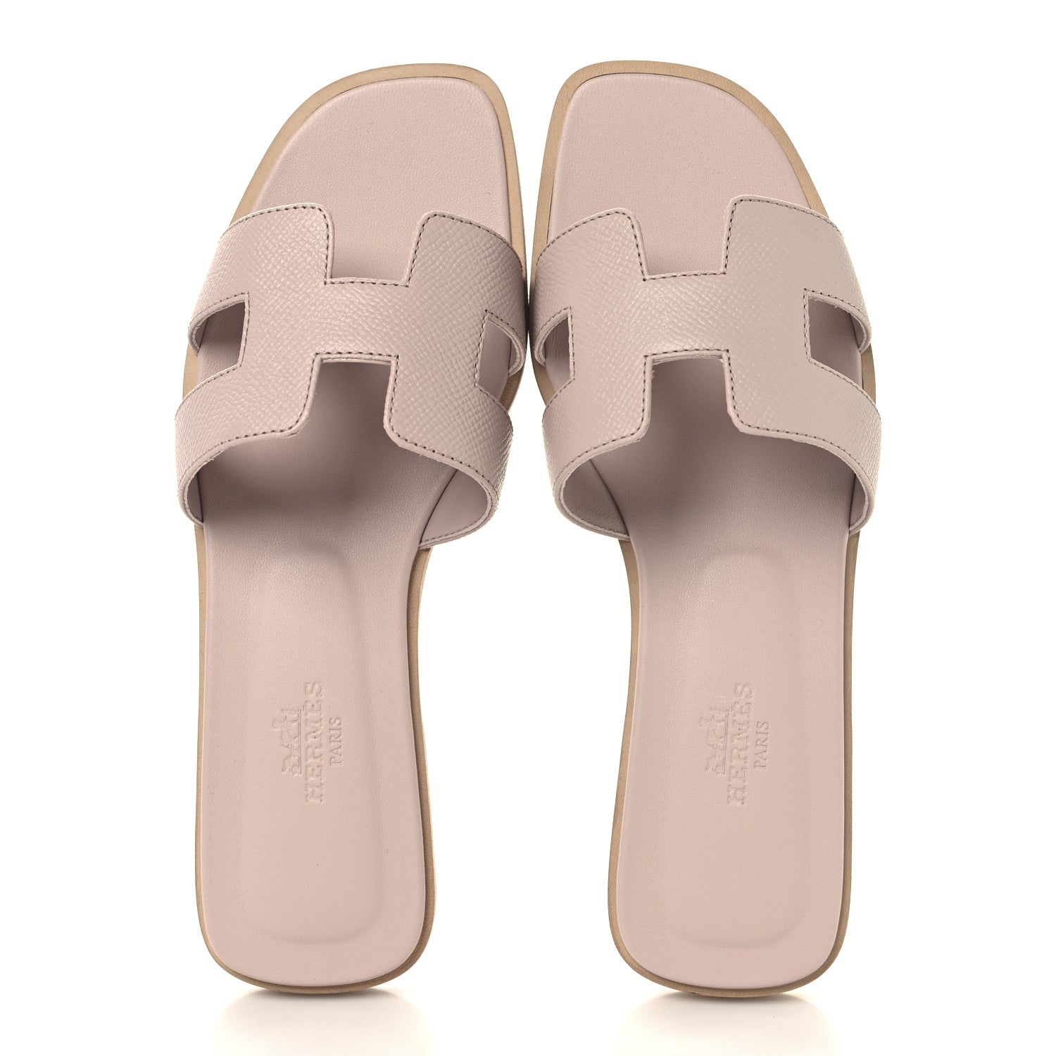 Hermes Epsom Oran Sandals 36 Rose Porcelaine 2 of 10