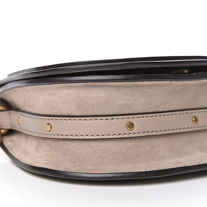 Chloe Calfskin Suede Small Nile Bracelet Bag Motty Grey 7 of 9