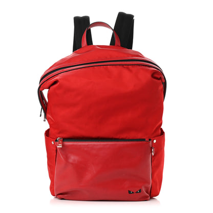 Fendi Nylon Vitello Backpack Red 1 of 16