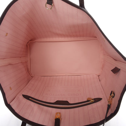 Louis Vuitton Damier Ebene Neo Neverfull MM Rose Ballerine 6 of 9