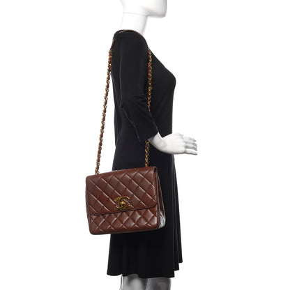 Chanel Lambskin Quilted Medium Single Flap Bag Brown 2 of 17