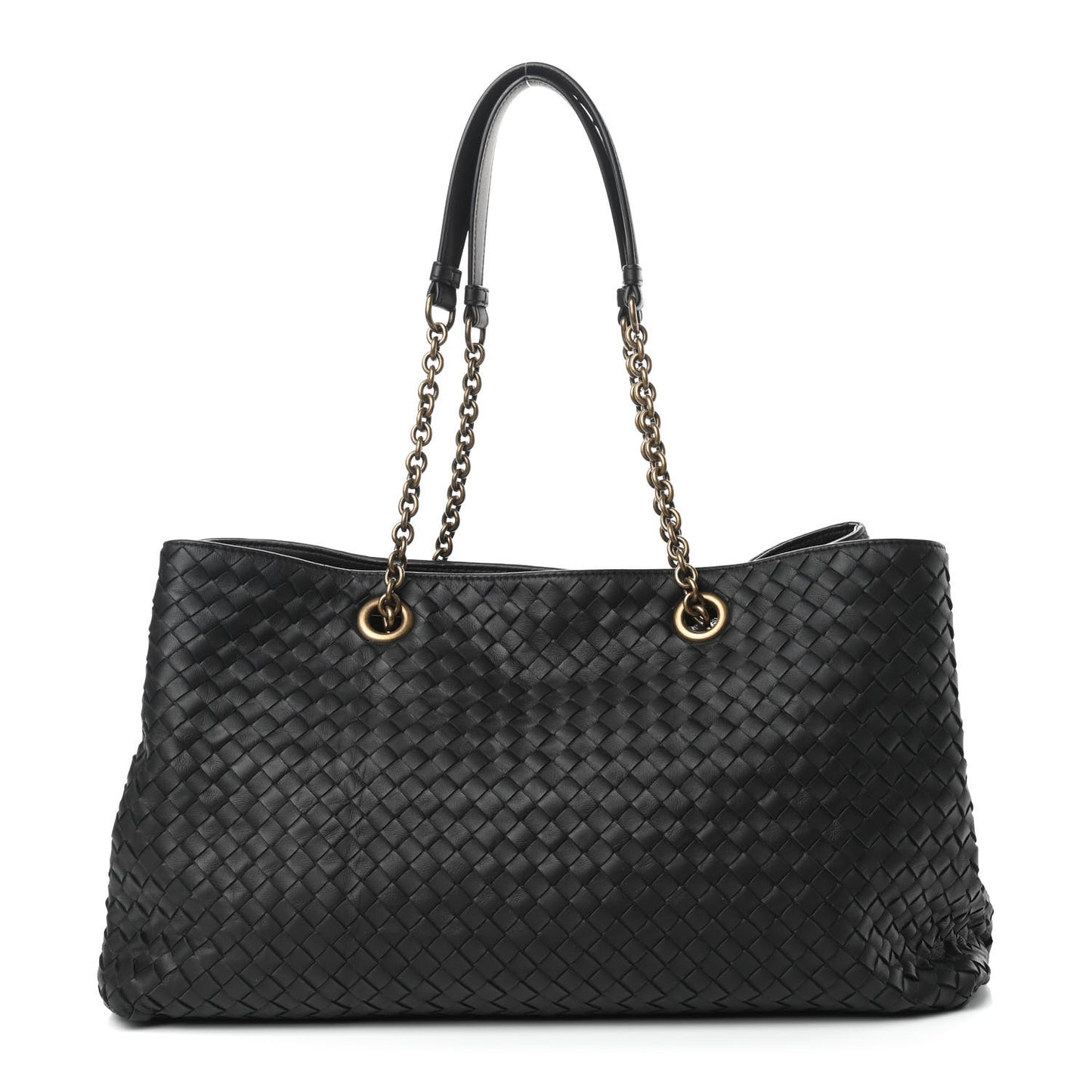 Nappa Intrecciato Large Tote Black