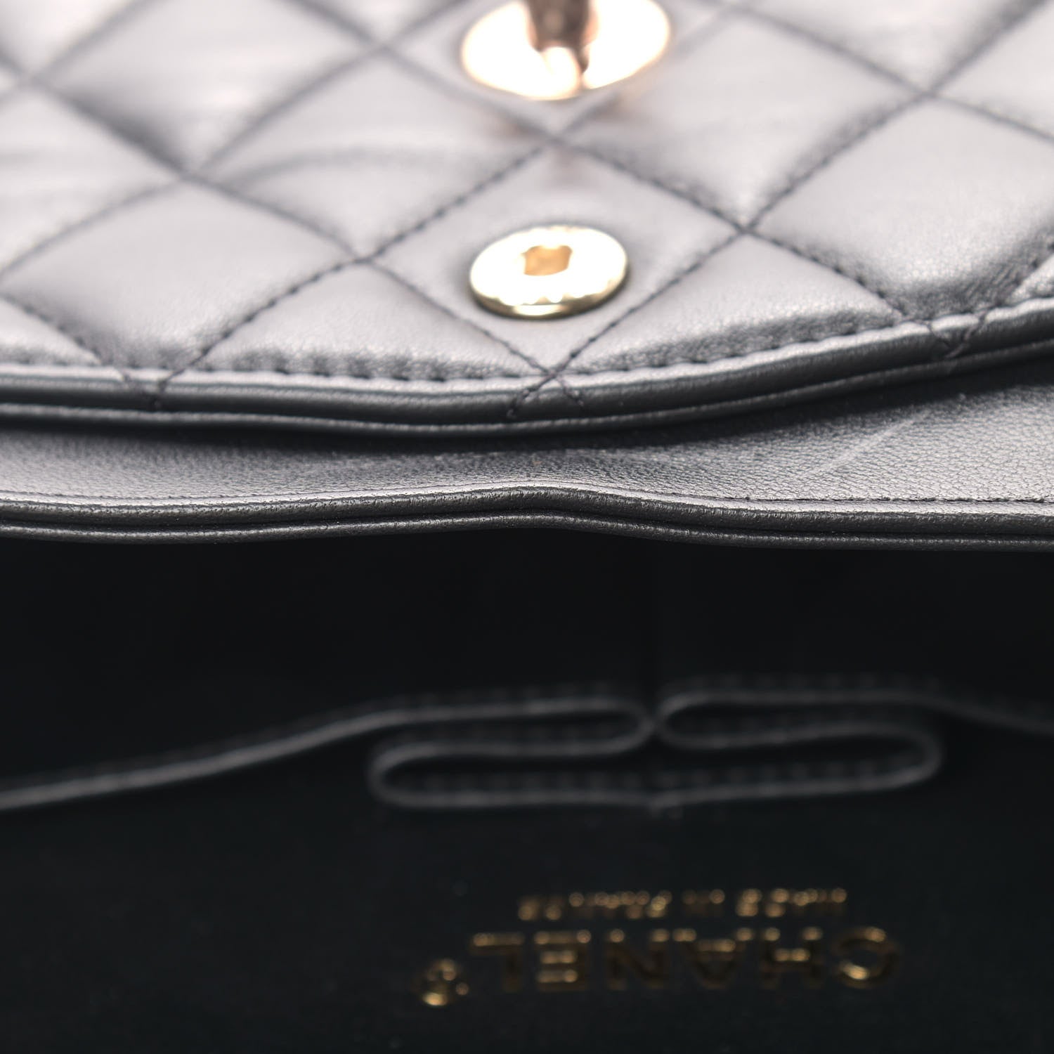 Chanel Lambskin Quilted Small Double Flap Black 17 of 17