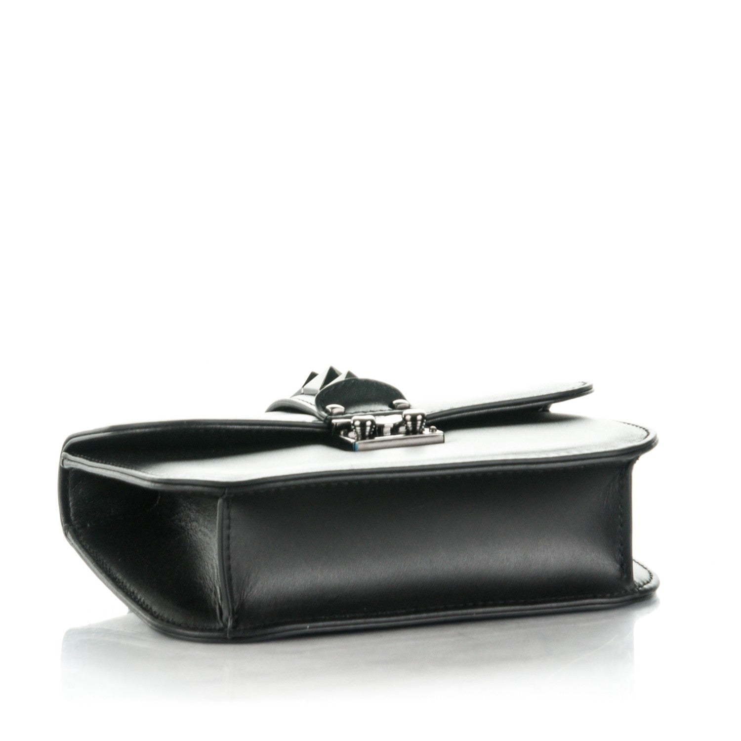Valentino Garavani Vitello Small Glam Lock Rockstud Flap Black 5 of 8