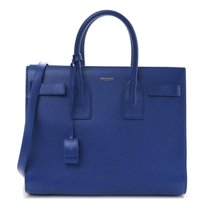 Saint Laurent Calfskin Small Sac De Jour Black Royal Blue 1 of 8