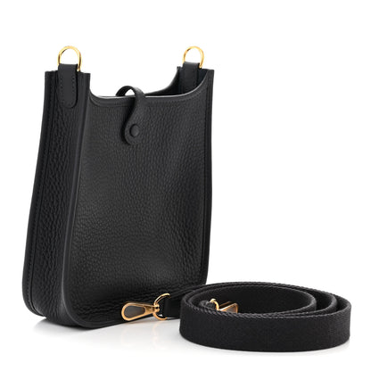 Hermes Taurillon Clemence Evelyne TPM Bleu Nuit 3 of 10