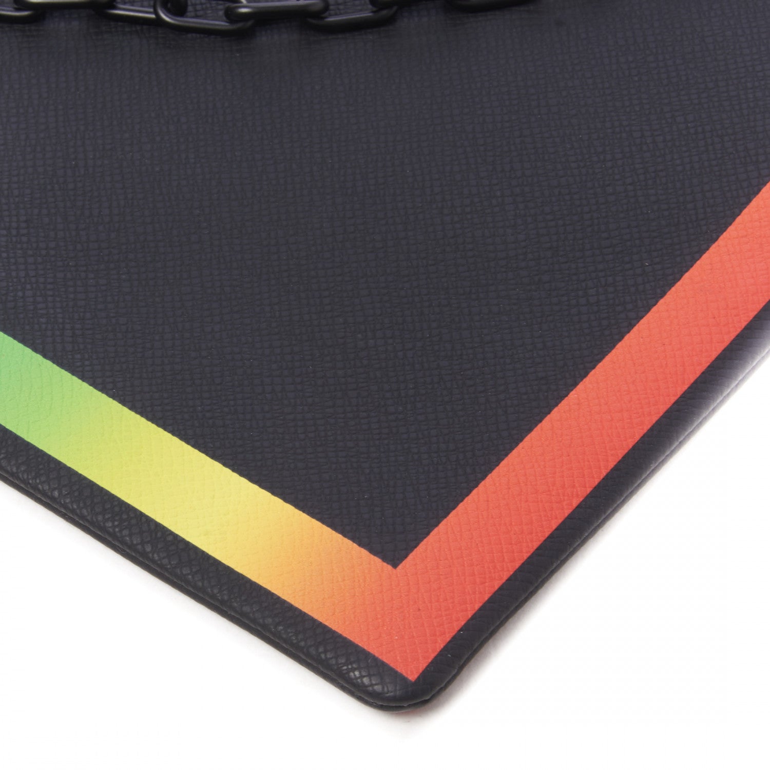 Louis Vuitton Taiga Rainbow Pochette A4 Black 4 of 8