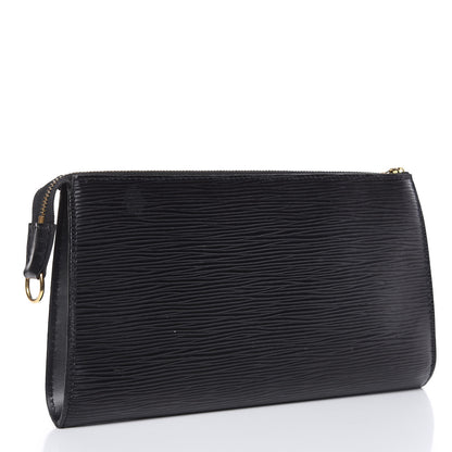 Louis Vuitton Epi Pochette Accessories 24 Black 3 of 9