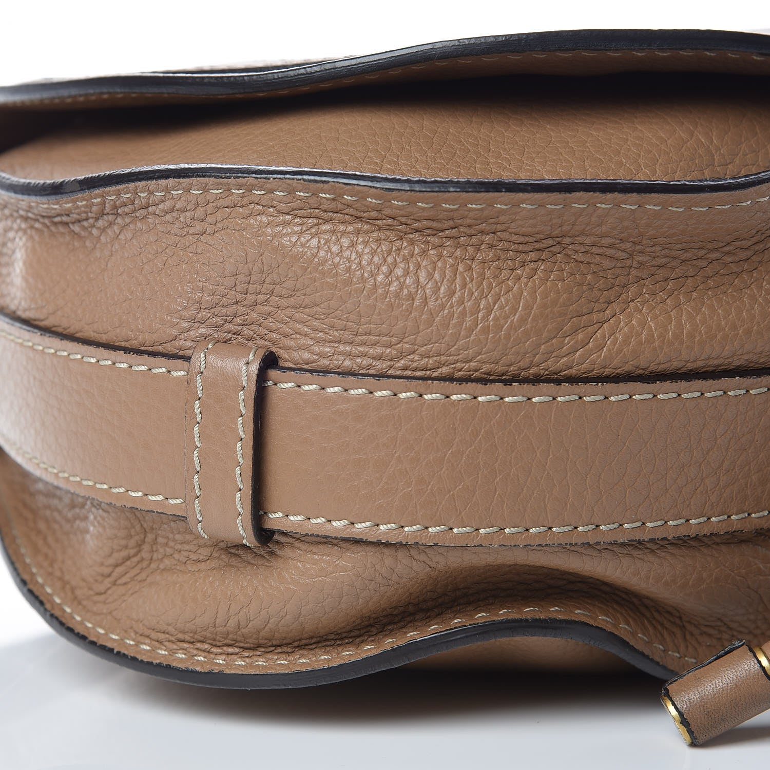 Chloe Calfskin Medium Marcie Round Crossbody Bag Nut 13 of 14