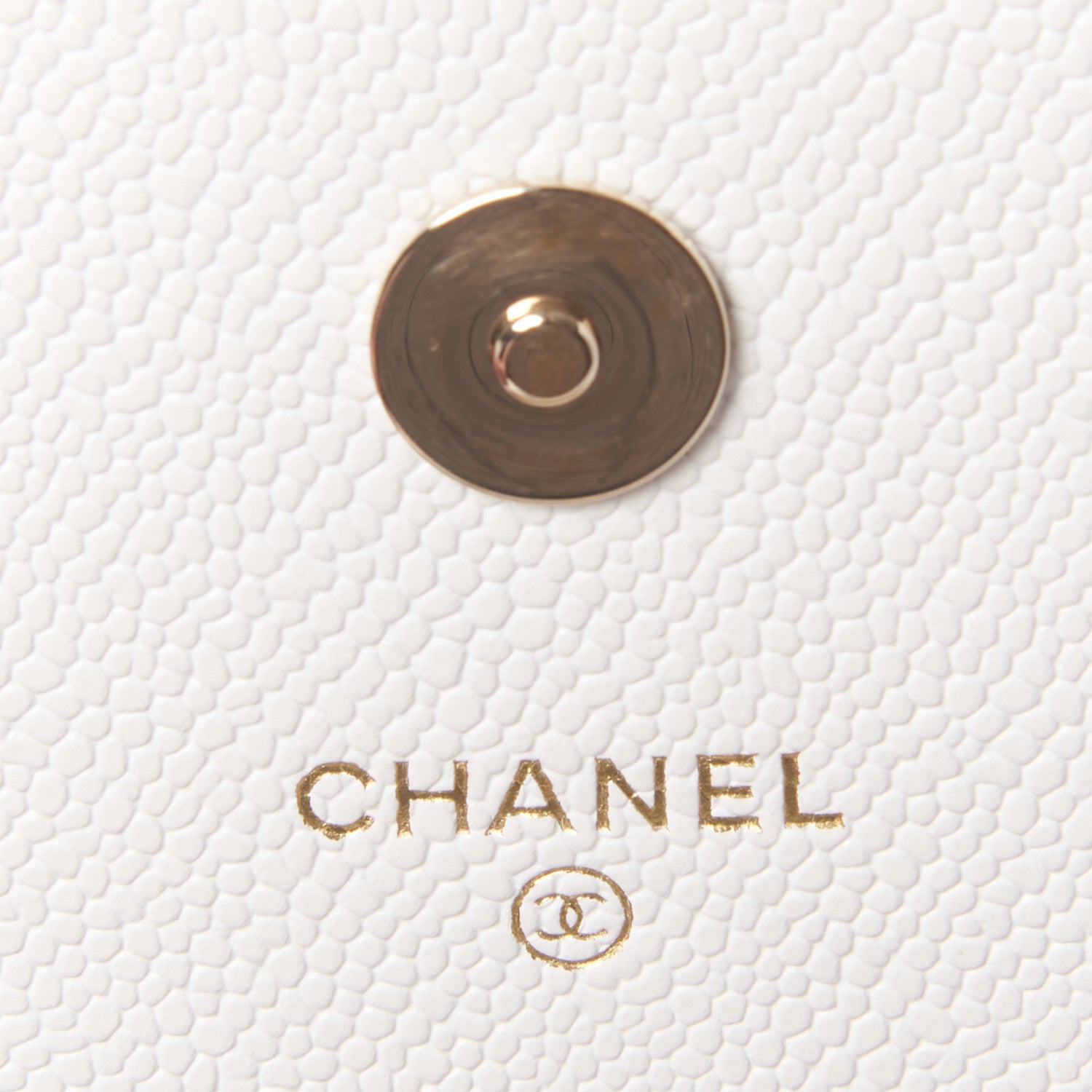 Chanel Caviar Quilted Boy Wallet On Chain WOC White 9 of 10