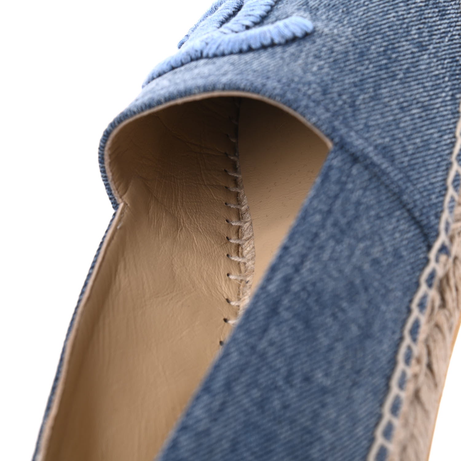 Chanel Denim CC Espadrilles 39 Blue Black 10 of 10