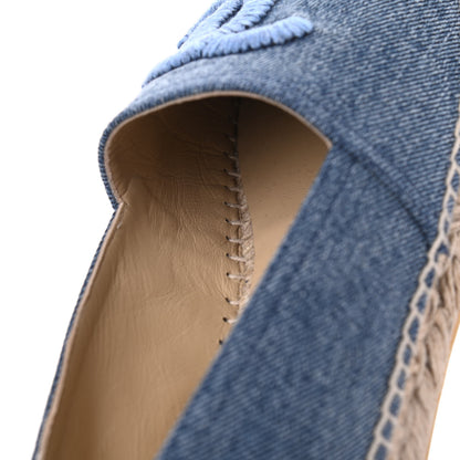Chanel Denim CC Espadrilles 39 Blue Black 10 of 10