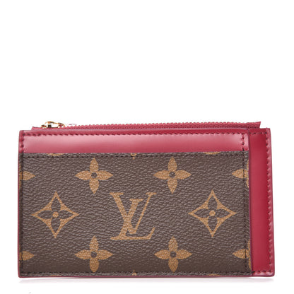Louis Vuitton Monogram Zipped Card Holder Fuchsia 1 of 7
