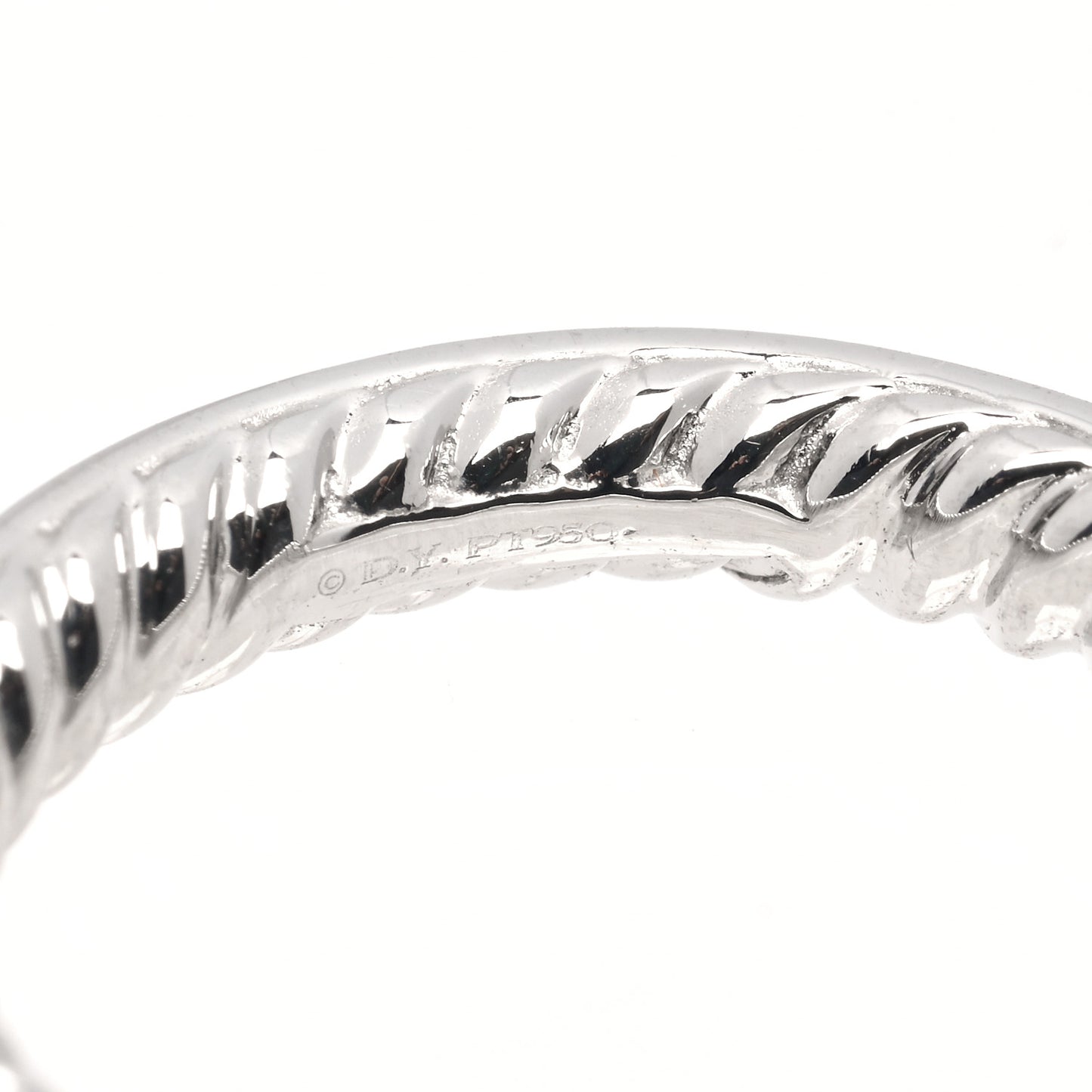 Platinum Pink Sapphire 3mm Eden Eternity Band Ring 45 3.25