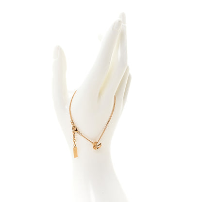 Saint Laurent Brass Monogram Twist Bracelet Gold 2 of 5