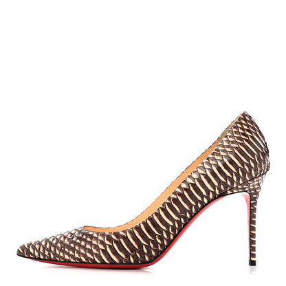 Christian Louboutin Watersnake Decollete 554 85 Pumps 39 Brown 1 of 10