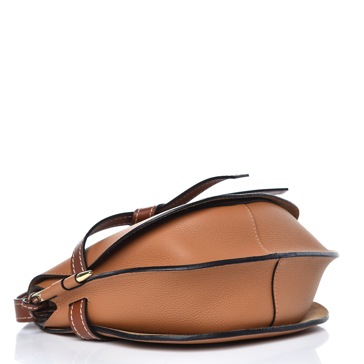Loewe Grained Calfskin Small Gate Crossbody Bag Caramel Pecan 4 of 7