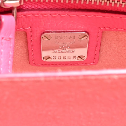 MCM Calfskin Studded Mini Patricia Crossbody Bag Sugar Pink 6 of 10