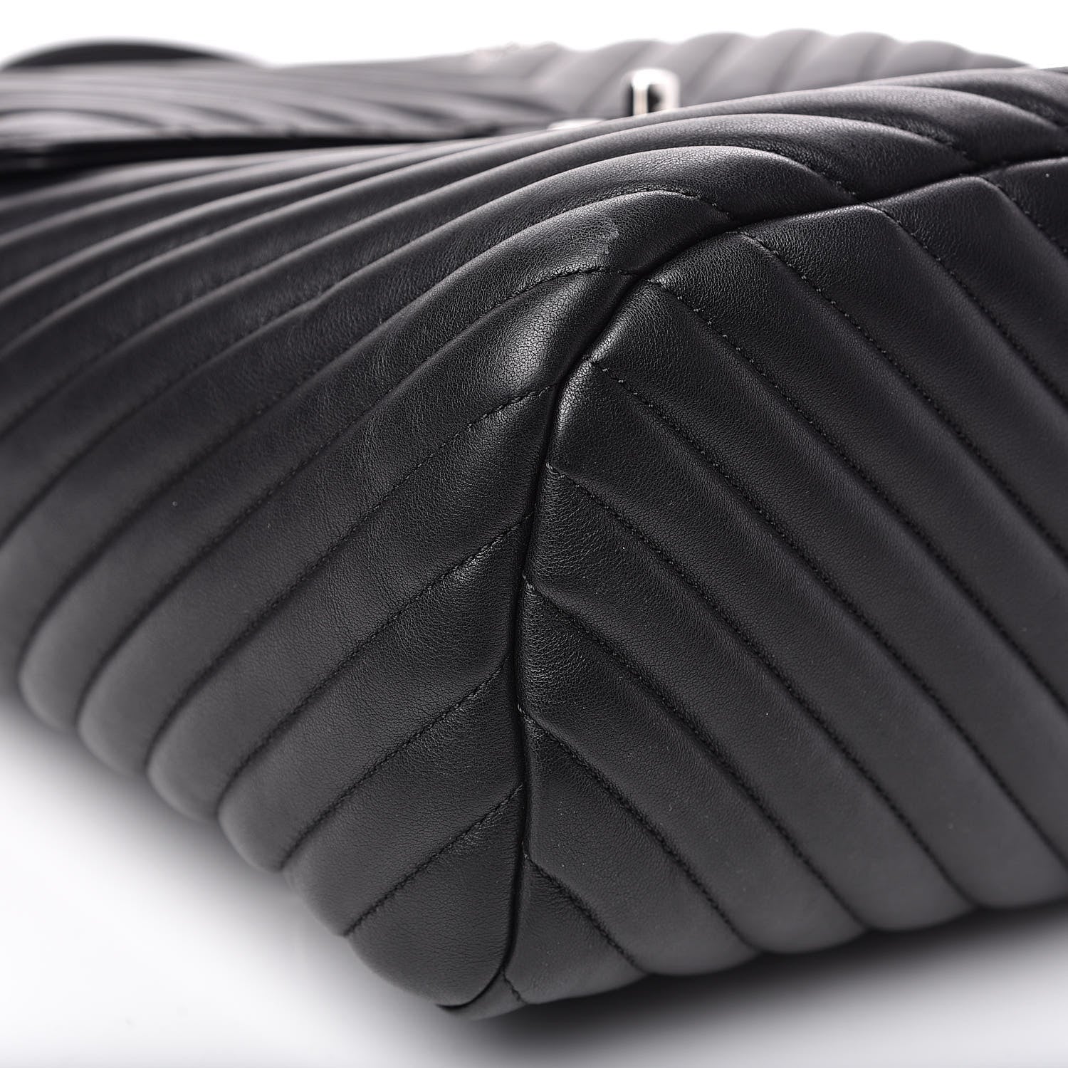 Chanel Calfskin Chevron Quilted Large Urban Spirit Backpack Black 8 of 15