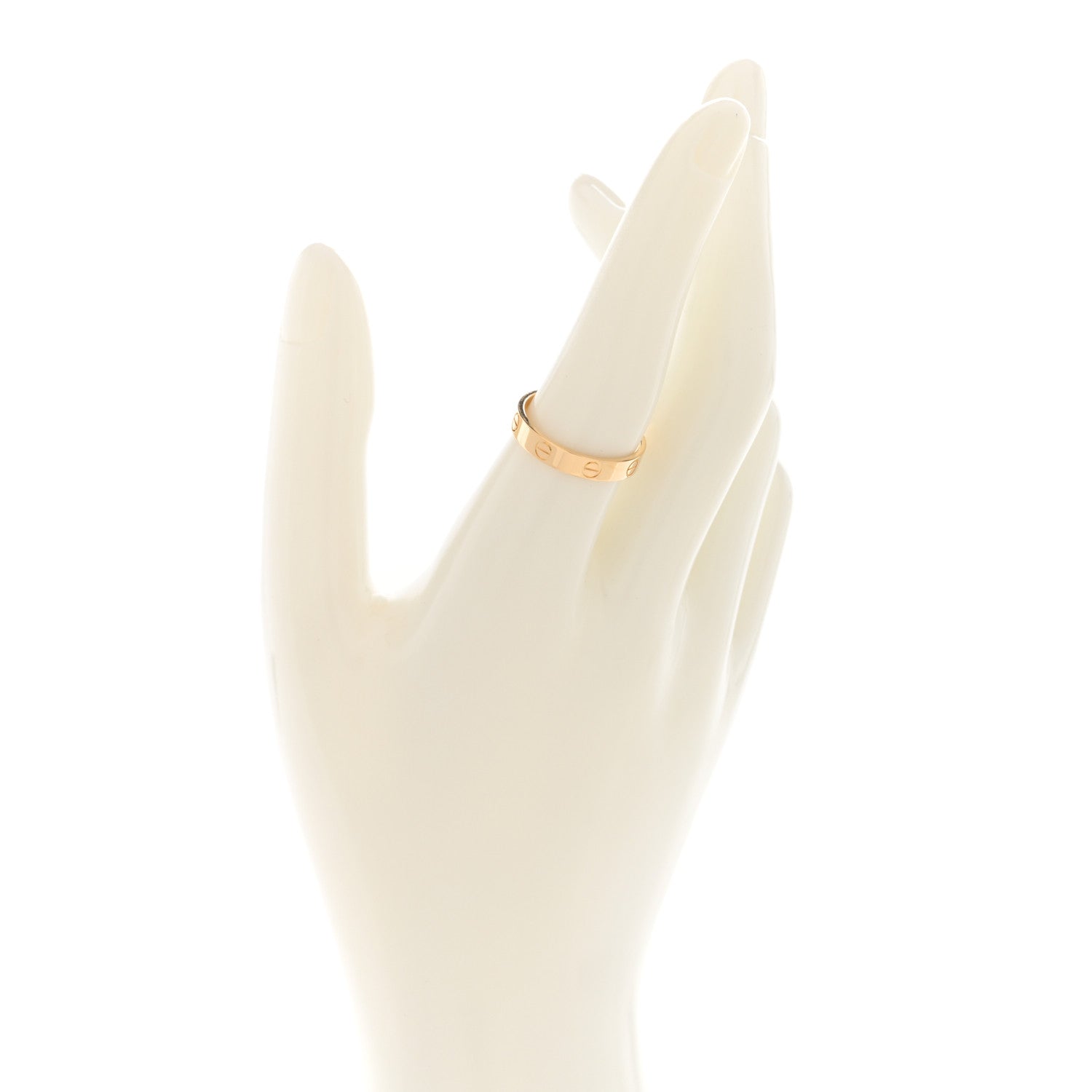 Cartier 18K Yellow Gold 3.5mm LOVE Wedding Band Ring 56 7.5 2 of 4