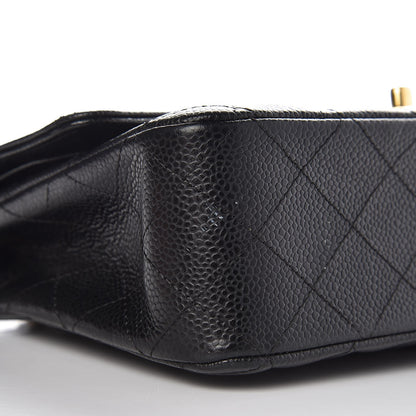 Chanel Caviar Quilted Medium Double Flap Black 9 of 11