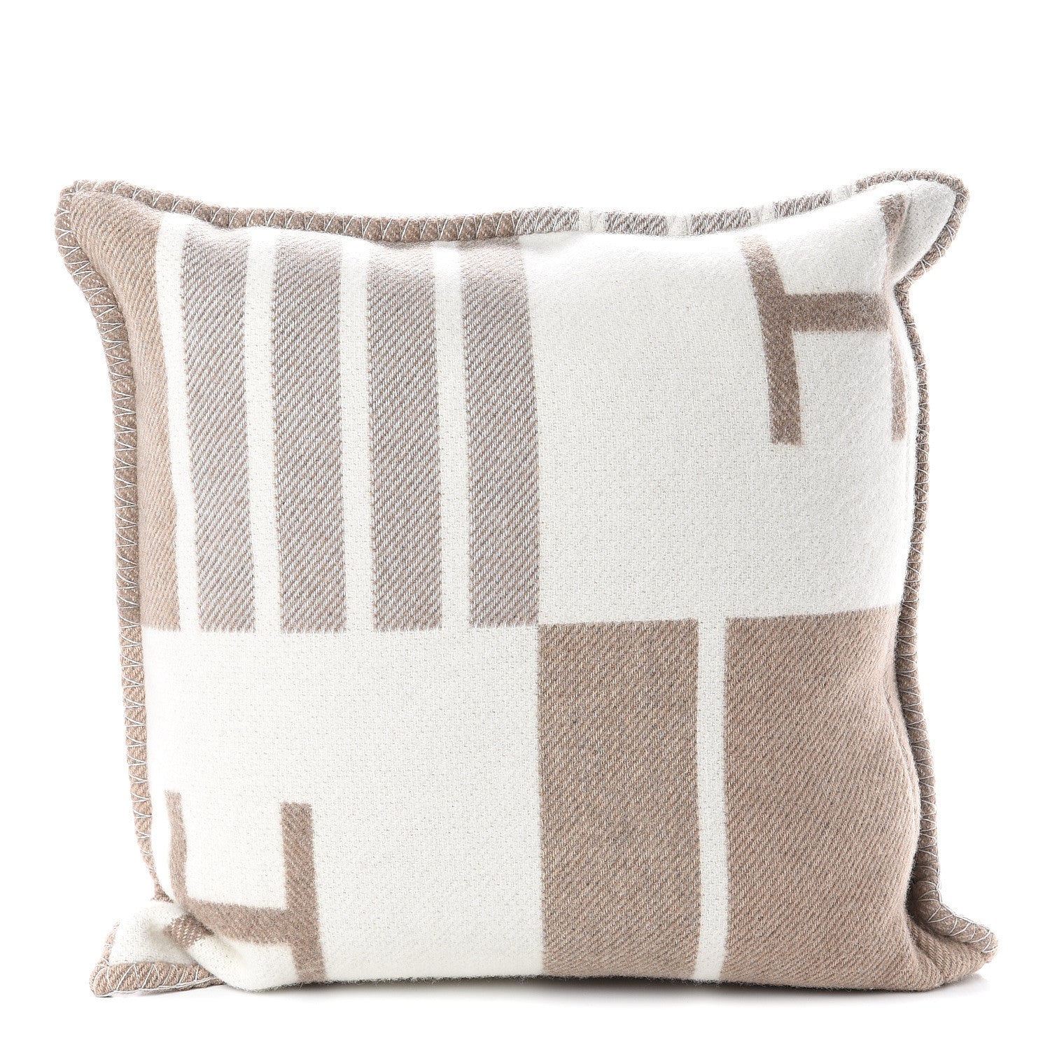Hermes Wool Cashmere Avalon Vibration Pillow PM Coco Camomille 2 of 3