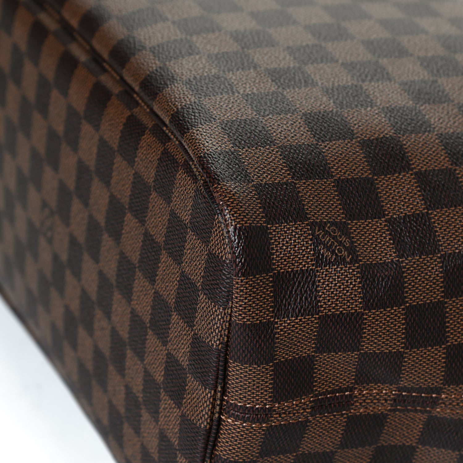 Louis Vuitton Damier Ebene Neo Neverfull MM Rose Ballerine 12 of 13