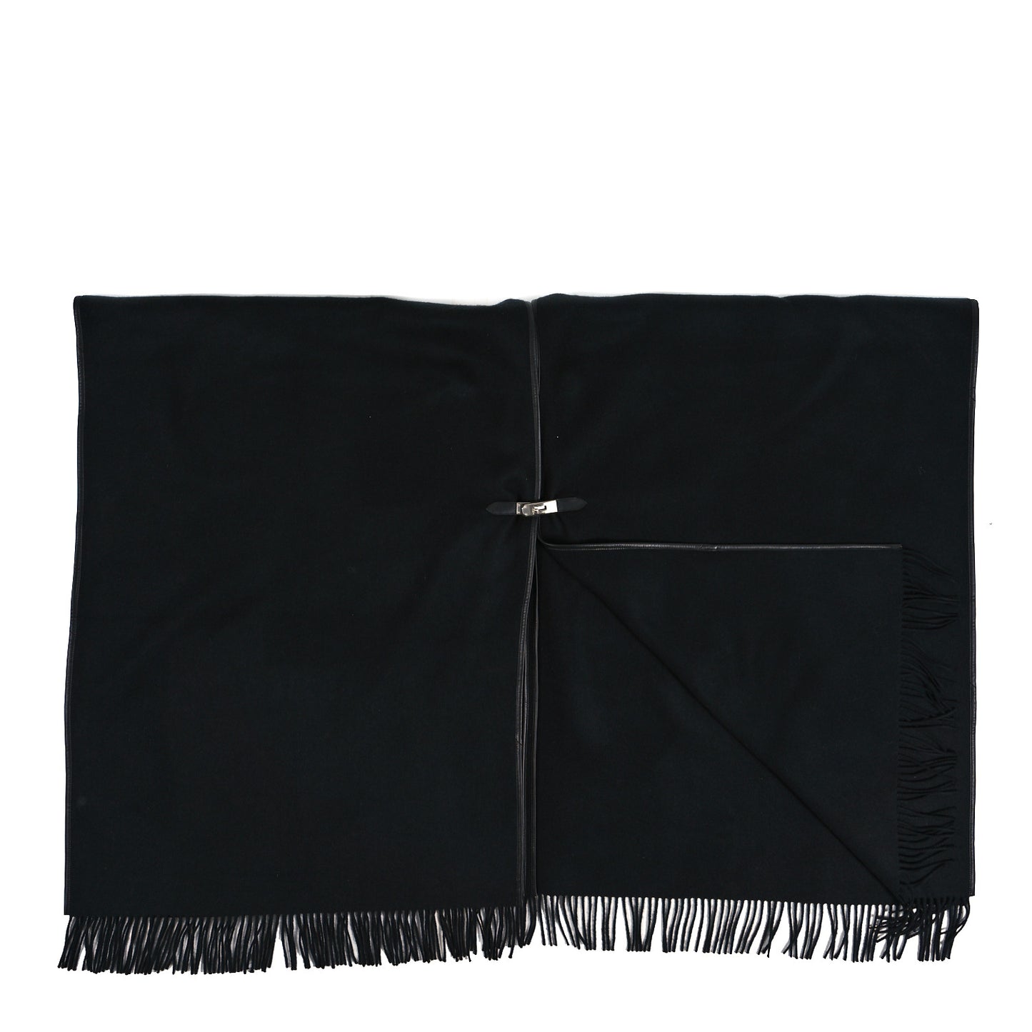 Cashmere Lambskin Kelly Poncho Black