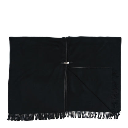 Hermes Cashmere Lambskin Kelly Poncho Black 2 of 4