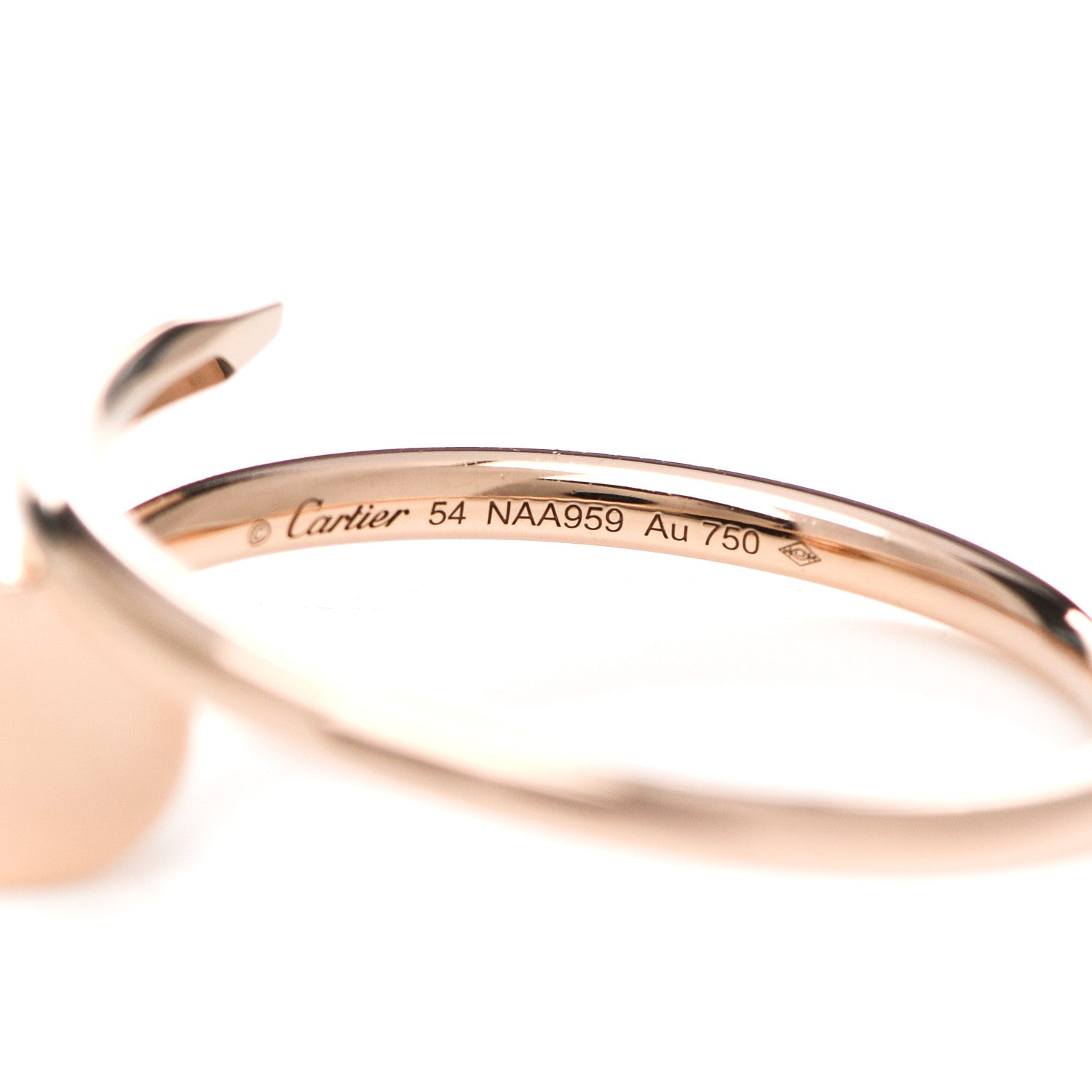 Cartier 18K Pink Gold Small Juste Un Clou Ring 54 6.75 4 of 4