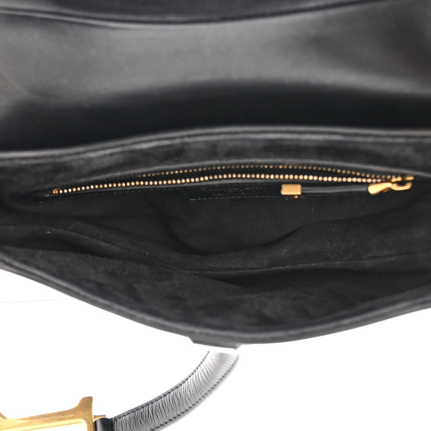 Christian Dior Calfskin Saddle Bag Black 5 of 11