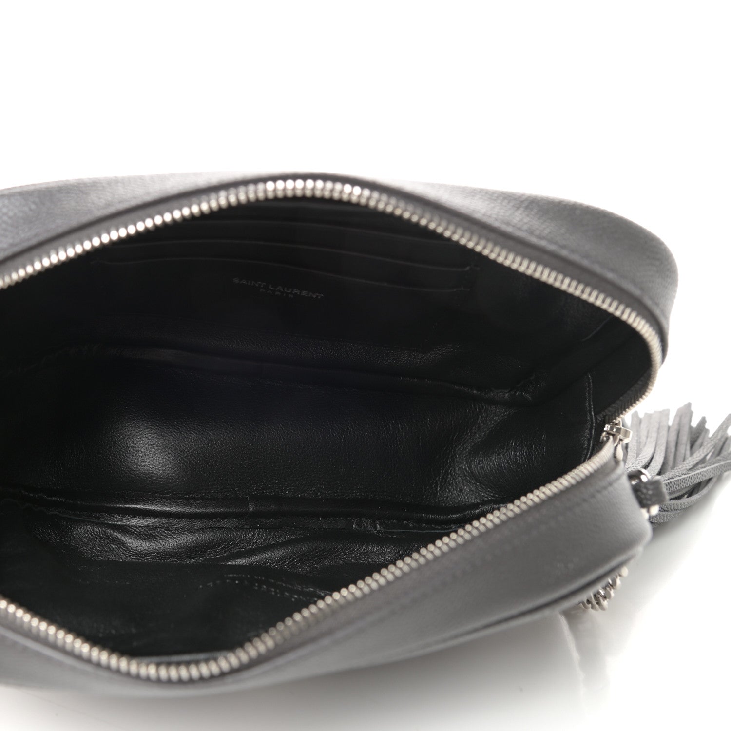 Saint Laurent Grain De Poudre Matelasse Monogram Mini Lou Camera Bag Asphalt 5 of 10