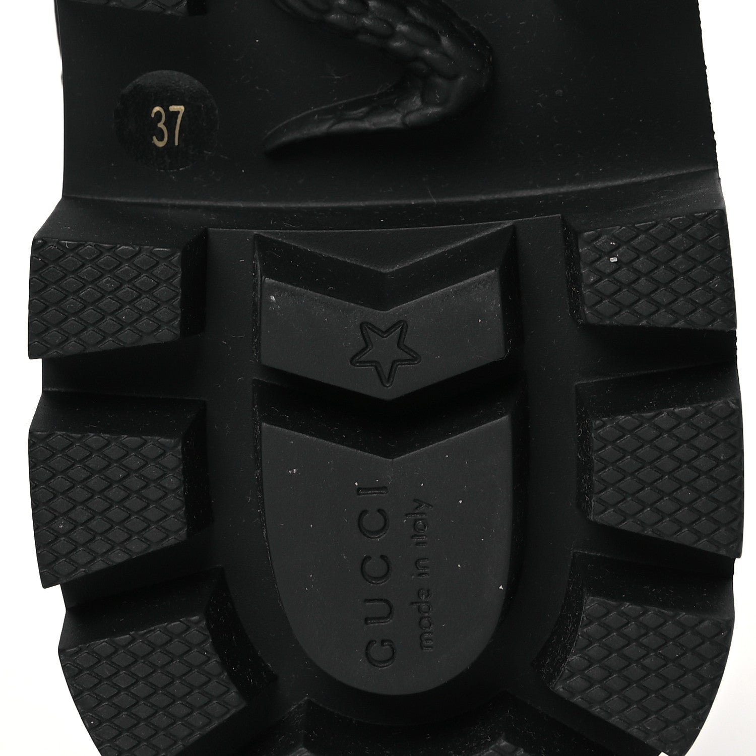 Gucci Calfskin Nappa Matelasse Frances Chelsea Boots 37 Black 7 of 12