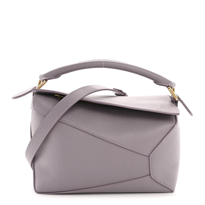 Loewe Soft Grained Calfskin Small Puzzle Edge Bag Pale Aubergine Glaze 1 of 13