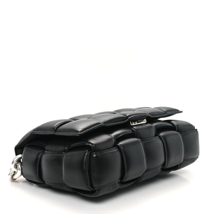 Bottega Veneta Lambskin Maxi Intreccio Padded Chain Cassette Crossbody Bag Black 4 of 11