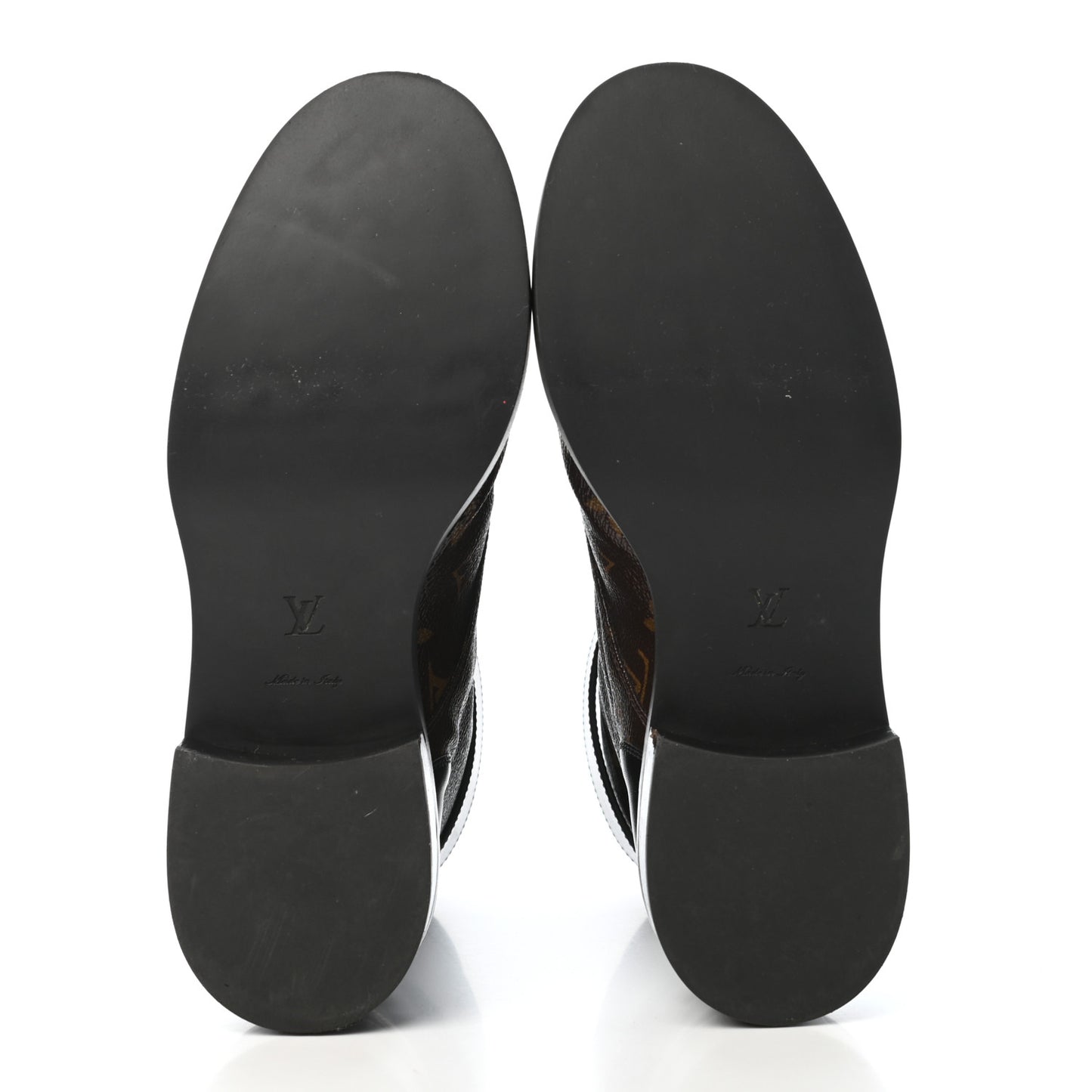 Calfskin Monogram Wonderland Flat Ranger Boots 39 Black