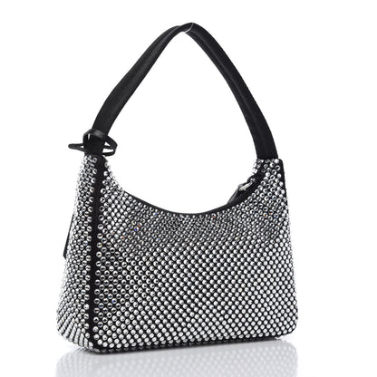 Prada Satin Crystal Mini Re-Edition 2000 Bag Cristal 3 of 12