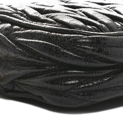 Miu Miu Nappa Matelasse Double Zip Pochette Clutch Black 8 of 10