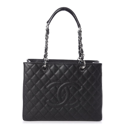 Chanel Caviar Quilted Grand Shopping Tote GST Black 1 of 10