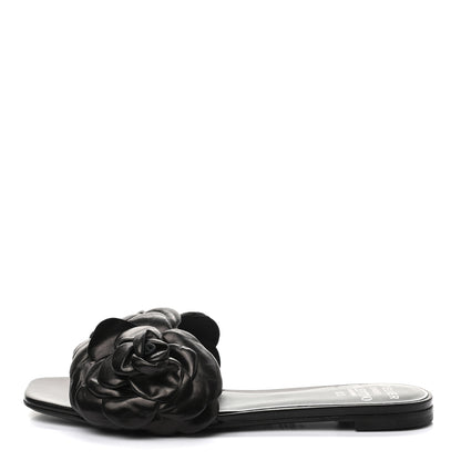 Valentino Garavani Nappa Atelier 03 Rose Edition Slide Sandals 36.5 Black 2 of 16