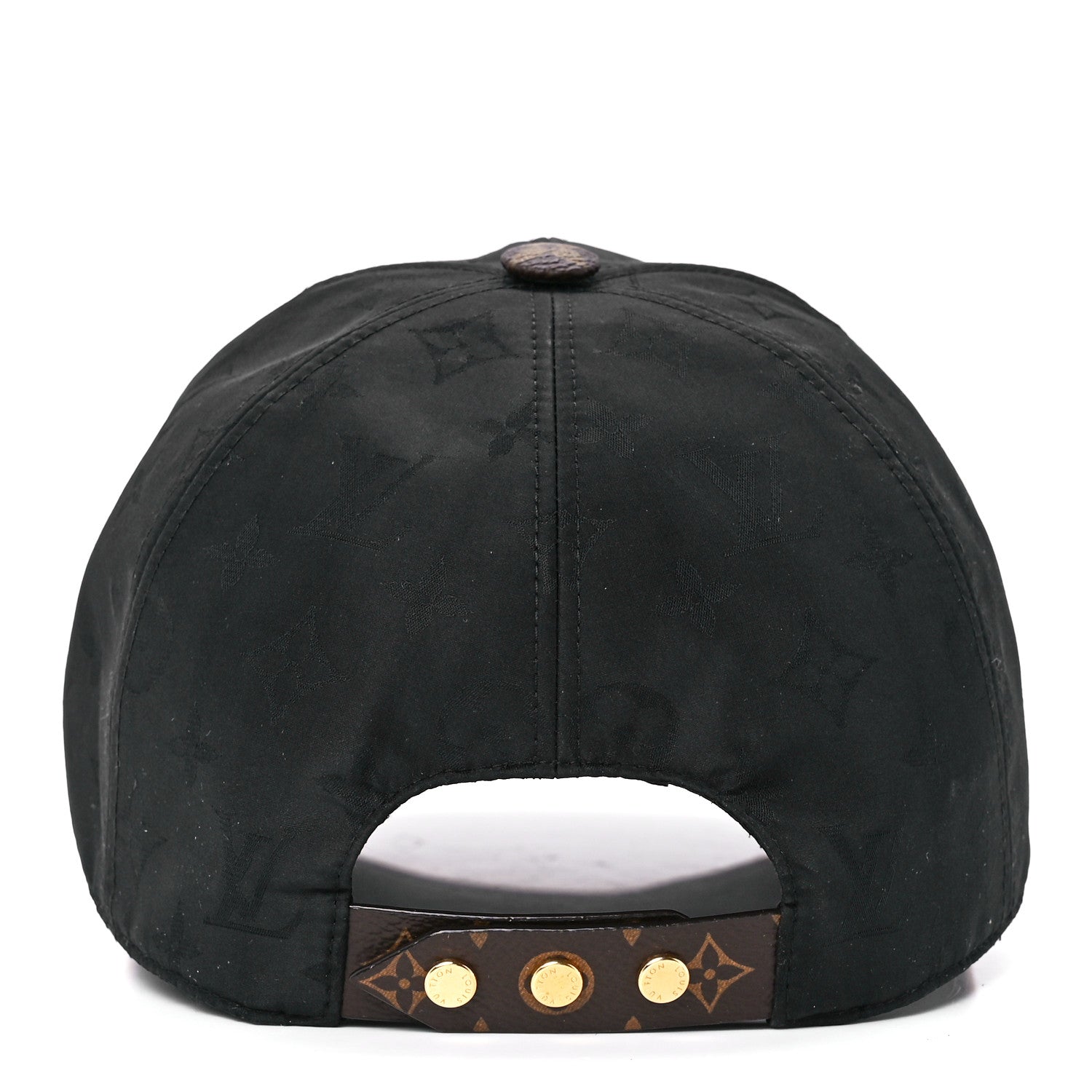Louis Vuitton Polyester Silk Monogram LV Get Ready Cap L Black 5 of 8